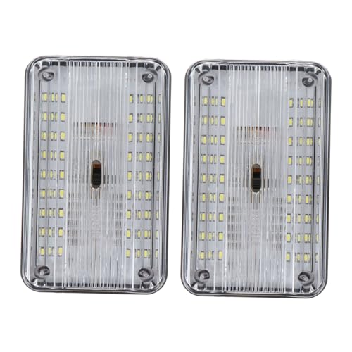 COOLHIYA 2 Pcs Car Reading Light Roof Lights Car Ceiling Lights Flush Auto Interior Lights Car Atmosphere Recessed Ceiling Lights Rv Interior Lights Light Bulb Door Lamp Led Car Lights Dome