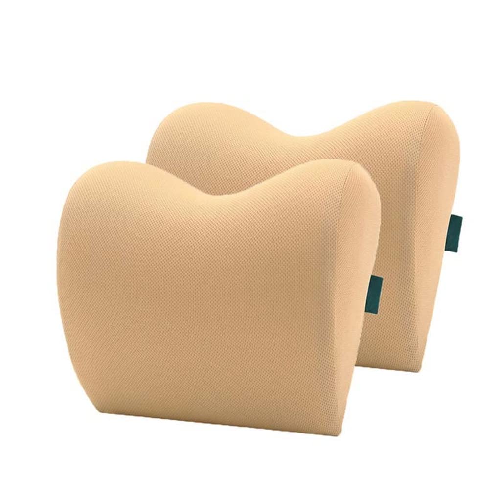 Appui-tête de voiture haut de gamme en mousse mémoire beige