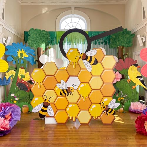 Lineshading Vbs 2026 Decorations Religious Magnifying Glass Theme Vbs Stand up Cardboard Decoration Rainforest Background Decor for Vacation Bible School Church Classroom Photo Props