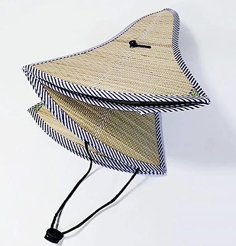 Foldable-Straw-Hat-Unisex-Hiking-Travel-Fishing-Camping-Folding-Sun-Protection-Black-Drawstring-Wide-Brim-Rattan-Hat