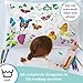 eatsleepdoodle - Coloring Pillowcase for Kids – Reusable DIY Pillow Cover with Washable Markers, Educational Arts & Crafts Activity for Boys & Girls, Fun Gift for Creative Play, Machine Washable