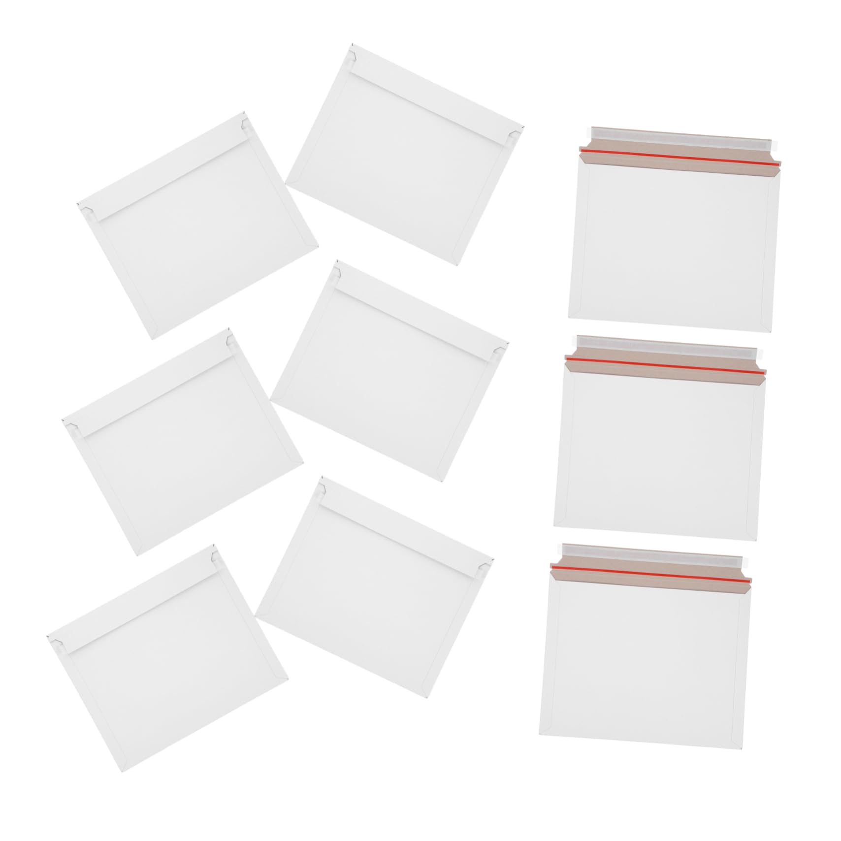 Housoutil 20pièces Enveloppes Expédition Rigides Papier pour Documents Photos Cartes et Petits Objets avec Rabat Auto-adhésif