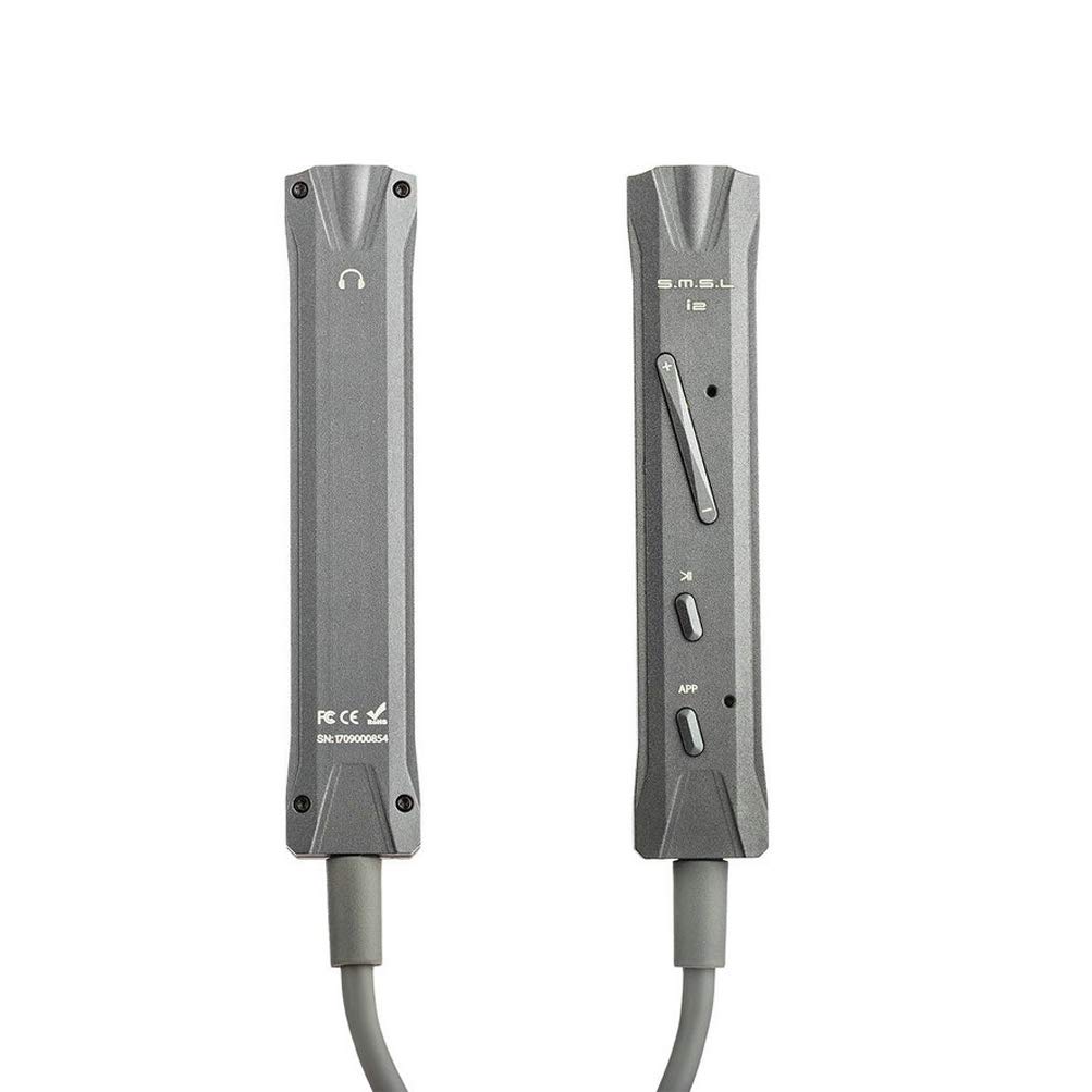 Dilvpoetry SMSL I2 Hi-Fi Mini Portable Headphone Amplifier High Resolution DAC Amp 3.5mm Built in Microphone