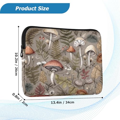 Funda para portátil 13-14 pulgadas marrón champiñón impermeable miniatura 3