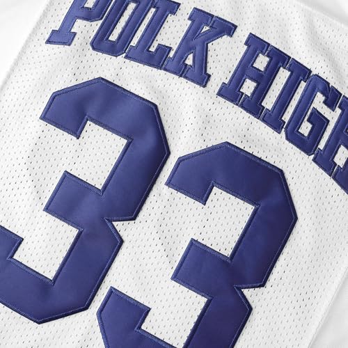 Al Bundy 33 Polk High Men's Football Jersey, Blue Sports Shirt 90S Hip Hop Clothing S-3XL (Large,33 Al White) - image 6