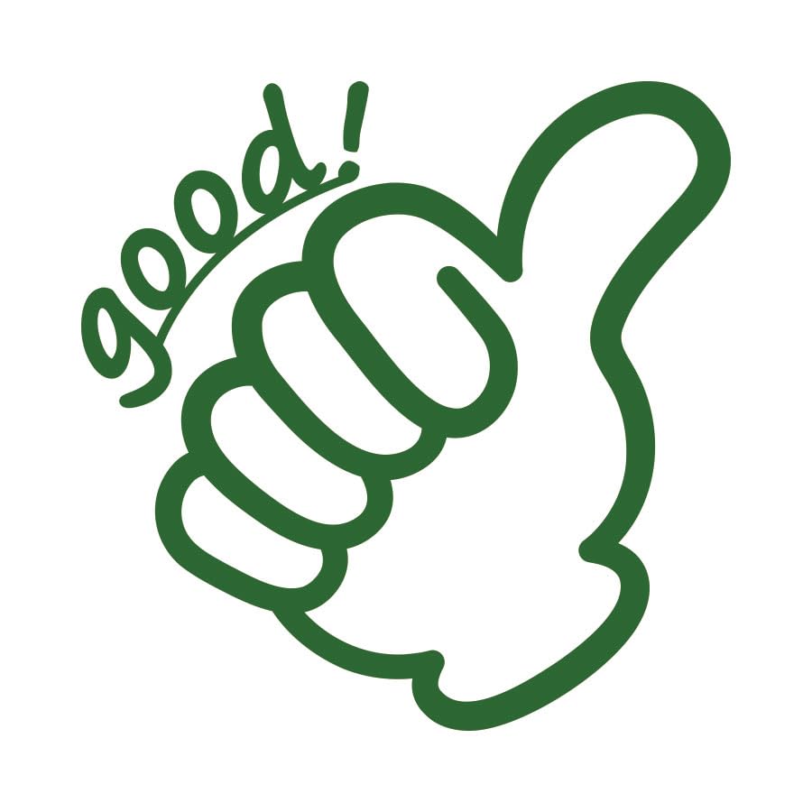 Amazon.co.jp: good グッド ハンドサイン 指マーク シール ステッカー