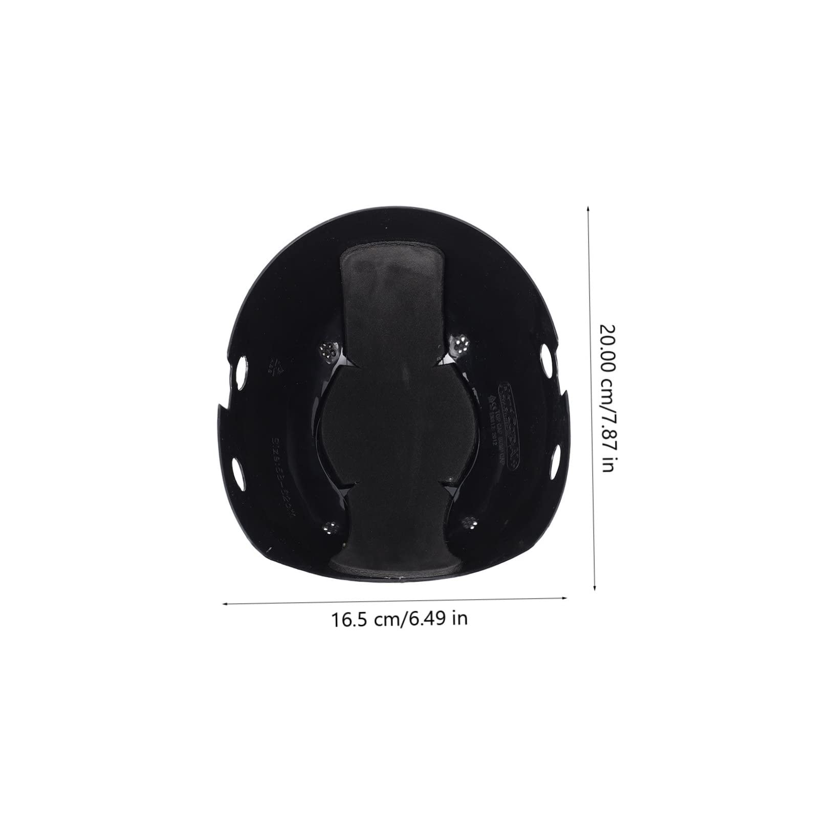 3 Pièces Coquille De Chapeau Base-Ball Insérer Doublure Hommes Capuchons Inserts Insert De Chapeau Pratique Insert De Casquettes Anti-heurt Black Plastique