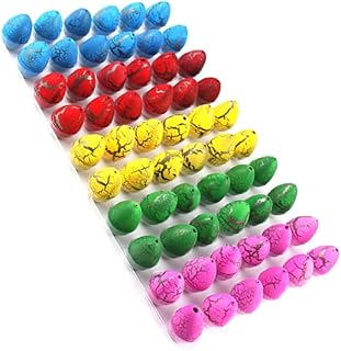 CORHAD 60 Peças Ovos De Brinquedos Chocar E Crescer Crianças Ovos Para Incubação Chocar E Crescer Ovos Ovos Artificiais Para Incubação Na Água Mini Brinquedo
