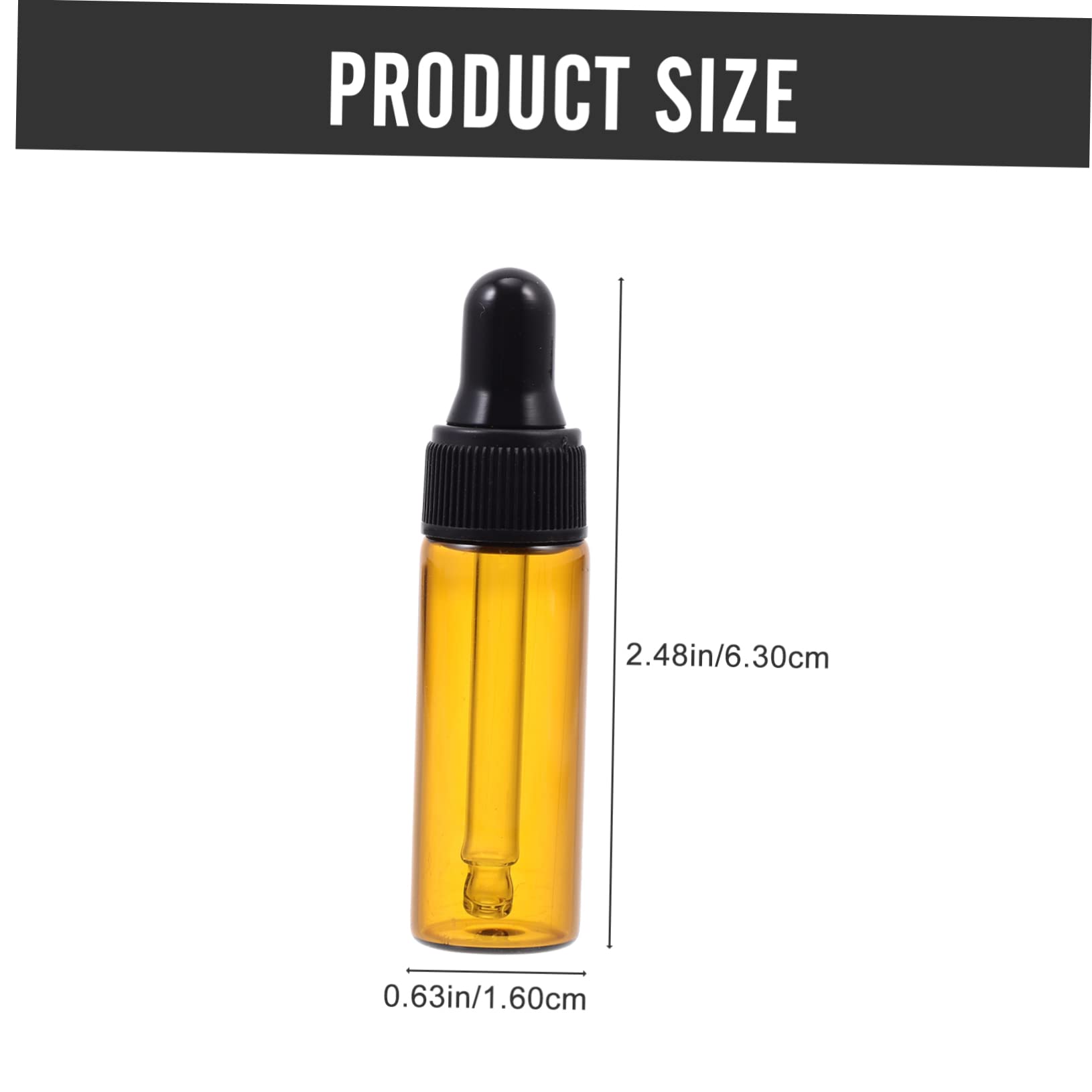Gogogmee 20pcs Mini Oil Bottles 5ml Sample Bottle Refillable Essential Oil Dropper Bottles