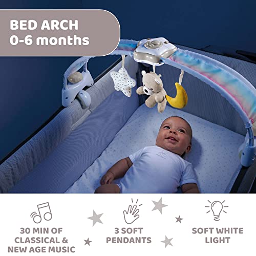chicco 10473000000 2-in-1 regenbooglaken voor kinderbed met licht en melodieën Sky Play Arch, neutraal beige, 1 count… - Image 5