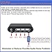 TENEALAY 4-Way 3.5mm Stereo Audio Switch Input Signal Source Switcher Selector Splitter Box with line Volume Controller (4 in 1 Out / 1 in 4 Out) -MC41
