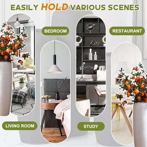 Jarrón alto de pie para sala de estar con arreglo de flores secas, perfecto para mejorar la estética interior y el estilo