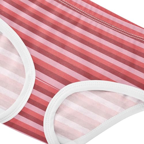 Red Pink Stripe Toddler Girls's Underwear 2T 23009164