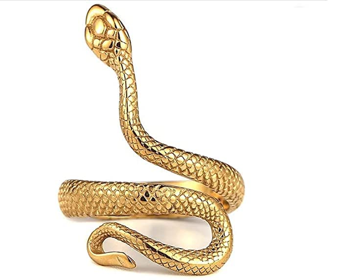 Myginie.in Rings For Men Snake Serpent Adjustable Snake Ring Golden Colour For Unisex (B0BRWK2PJ3) Amazon Price History, Amazon Price Tracker