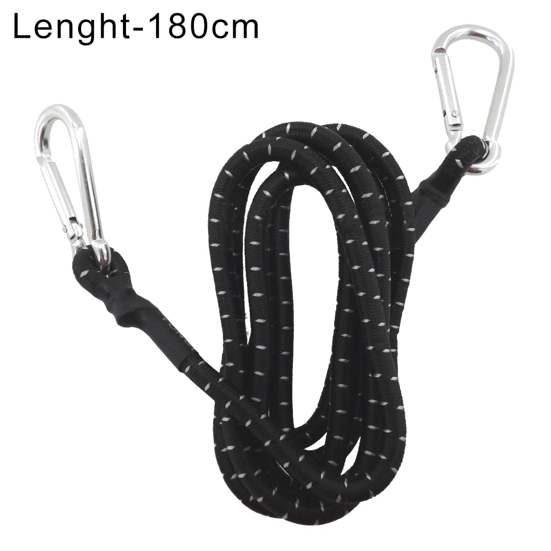 B.K.Jagan and Co Flexible Bungee Rope for travel bike motorcycle lauggage tying 180cm/72 Inch 1