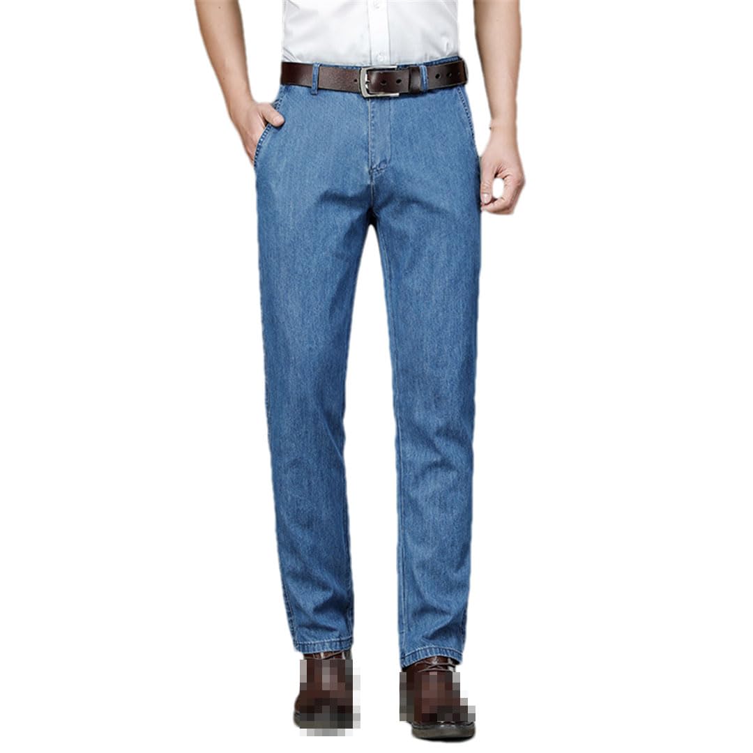 Vogrtcc Jeans da Uomo Business Casual Stretch Jean Pantaloni