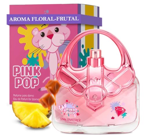Consejos para Comprar Perfumes Pink los 5 mejores. 41 Pink Pop Pantera Rosa Perfume Juvenil para Mujer con Deliciosas Notas de Piña Dulce Fresas con Crema y Caramelo en Hermoso Envase en Forma de Bolsa
