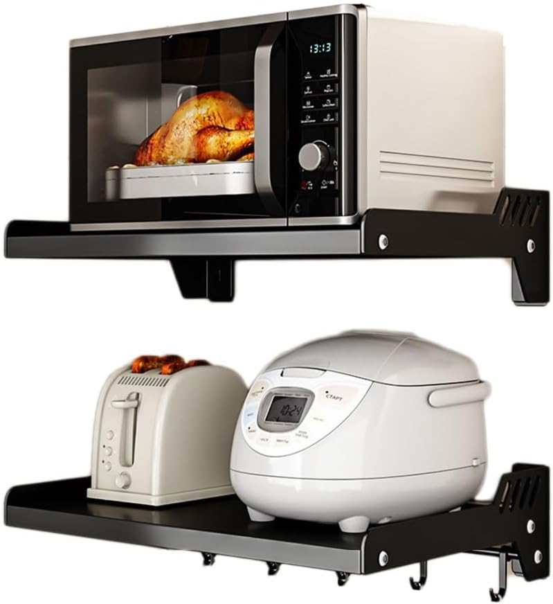 Double Layers Microwave Shelf Wall... Double Layers Microwave Shelf Wall...