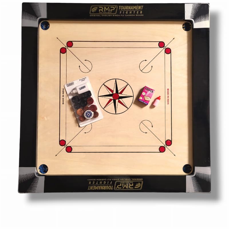 RMP Champion Carrom Board 36 inch Full Size for Adults, Carrom Board Glossy Finish, Smooth Surface with Carrom Board Coins, Striker and Magic boric Powder, Tournament Quality Made for You. (B0DC42PSWB) Amazon Price History, Amazon Price Tracker