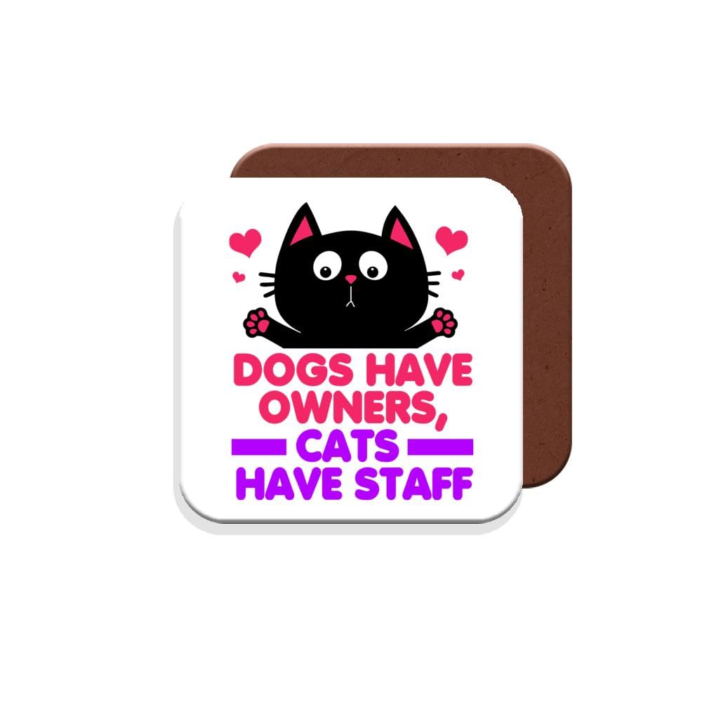 Muggz Coaster Funny Cat Gift For Cat Owners - Giftset - Made By In The Uk