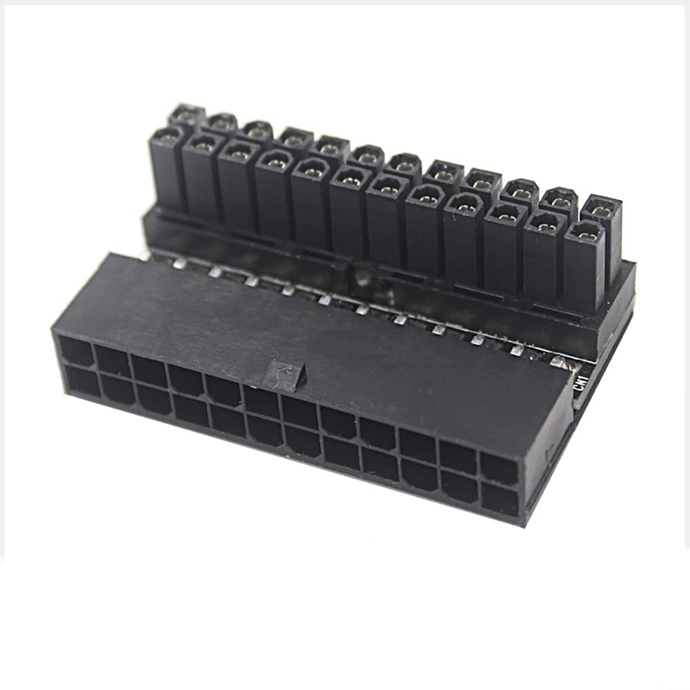 ATX 24-Pin 90-Grad-Adapter – Für Netzteil & Mainboard, Schwarz, Löst Platzprobleme Im PC-Gehäuse
