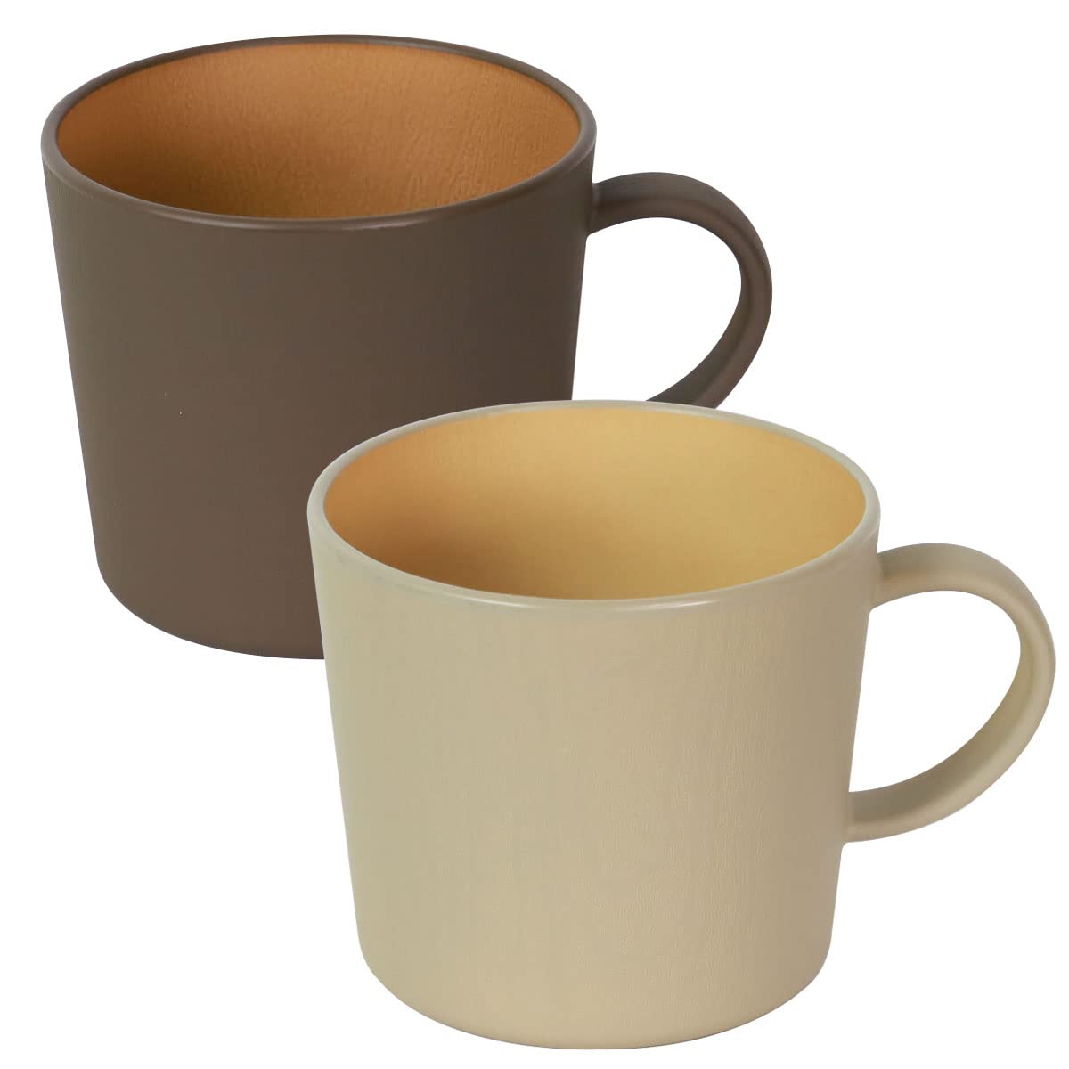 Amazon｜ペアマグカップ 2個セット 400ml アースカラー 食洗機対応  