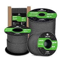 Abma Cord Paracord 2mm 15m 100% Nylon Seil Typ I Schnur mit 1 Kern Allzweckseil - Max. 45kg (100lbs) - Schwarz