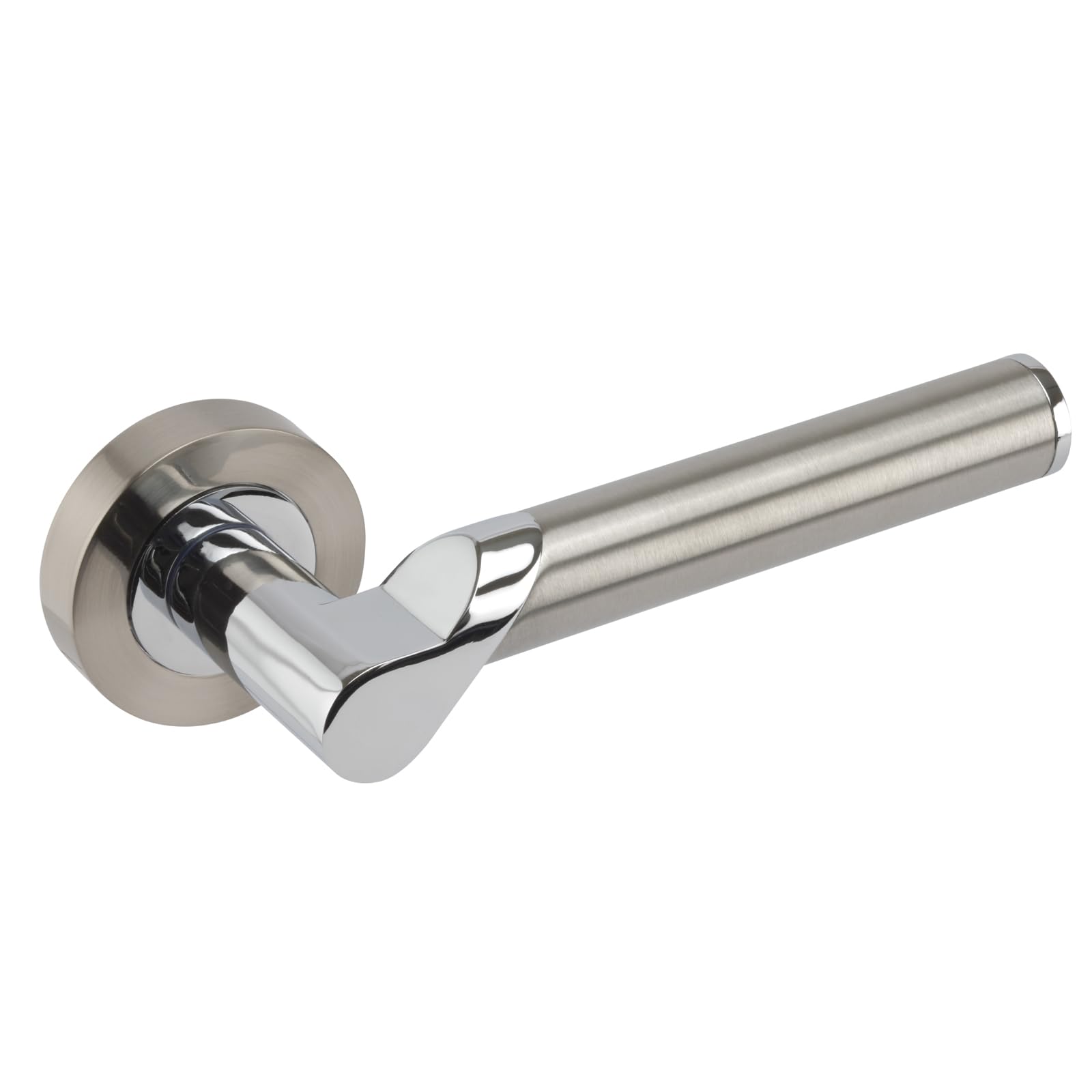 Duo Chrome Door Handles on Rose