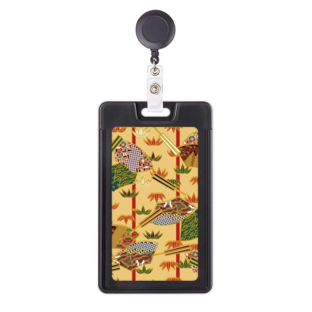 Étui pour badge rétractable Ukiyo-e Japan au design raffiné - 5