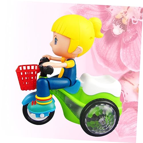 FOYTOKI Intelligent Stunt Tricycle for Creative Design Without Battery Suitable for Random Color Options Multi Functional Riding Fun Easy to Assemble