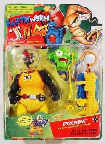 Earthworm Jim Psycrow Action Figure Set