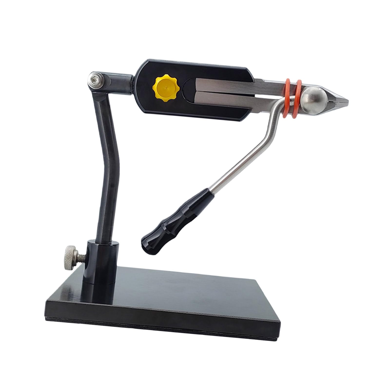 Pince multifonction pour attacher les mouches, pivote à 360 degrés, alliage stable, outil de reliure pour les pêcheurs et les amateurs de durabilité en alliage outil de pêche