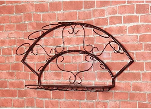 Soporte para botellas de vino de hierro para pared miniatura 5