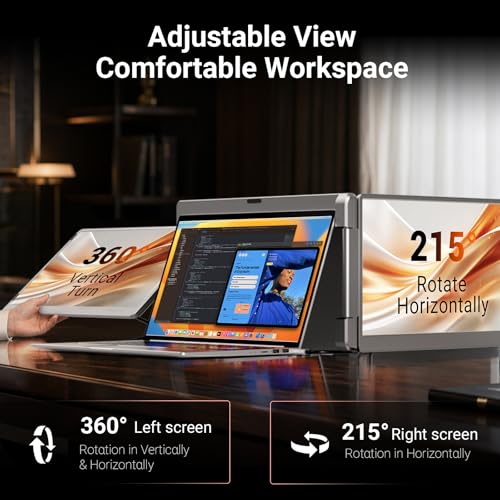 Image of LXU 15.6 inch Laptop Screen Extender Monitor Portable