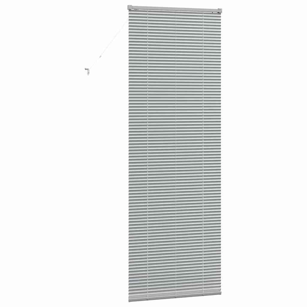 Stores Vénitiens Argenté 220 x 75 cm Aluminium | Lames Réglables, Contrôle Lumière, Nettoyage Facile, Montage Intérieur, Pour Salon Cuisine Bureau