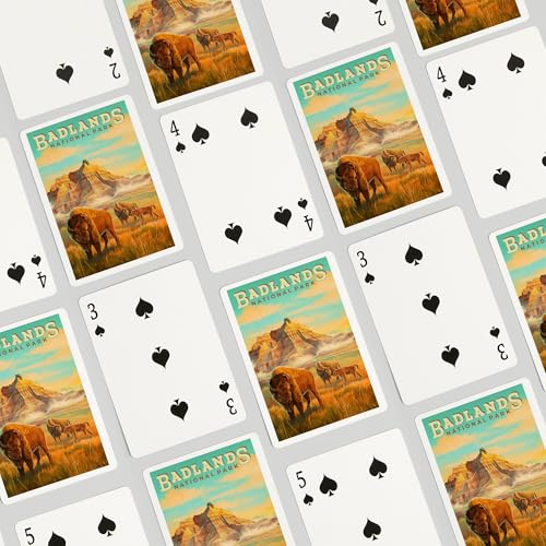Lantern Press Naipes Póker Badlands National Park 52 Cartas miniatura 4