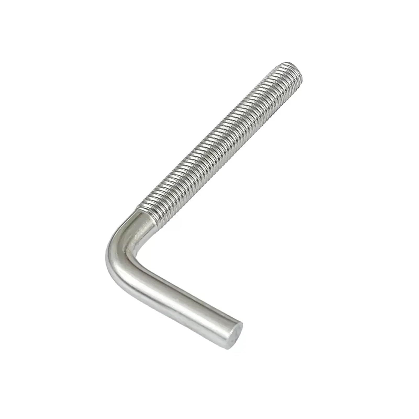 1-10 pezzi Vite a forma di 7 in acciaio inossidabile 304/Vite quadrata/Vite a forma di L/Bullone di ancoraggio a forma di 7 M4 M5 M6 M8 M10 M12(1pcs M10X80)