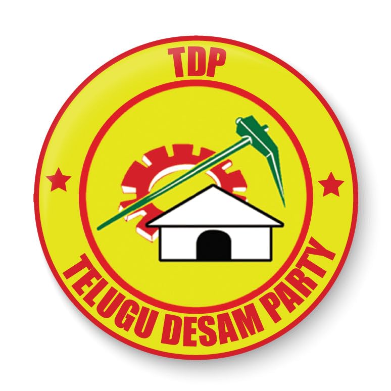 PEACOCKRIDE N. Chandrababu Naidu I NTR I Telugu Desam Party I TDP I Pin Badge (Multicolor, 75mm) (B0CZDWYB26) Amazon Price History, Amazon Price Tracker