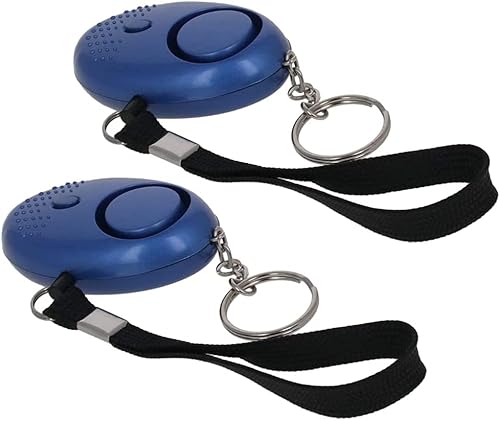 Miniatura 1 de 2 llaveros de alarma personal de sonido seguro de 120 dB, alarma de seguridad personal con luces LED, llavero de alarma de seguridad de emergencia