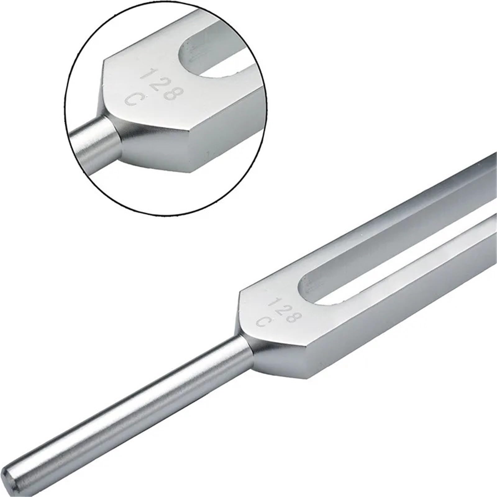 Diapasones Juego de diapasones 128 Hz, diapasón acero inoxidable ponderado for aliviar el estrés y sonido