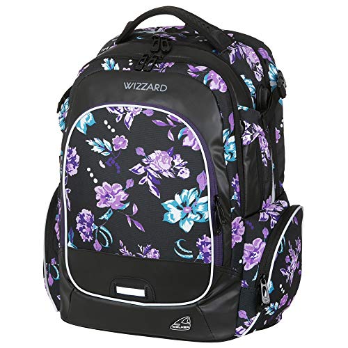 Preisvergleich Produktbild CAMPUS Wizzard Schulrucksack Rucksack WALKER Schneiders - Volumen: 33 Liter (Flower Violet) - 42114-167