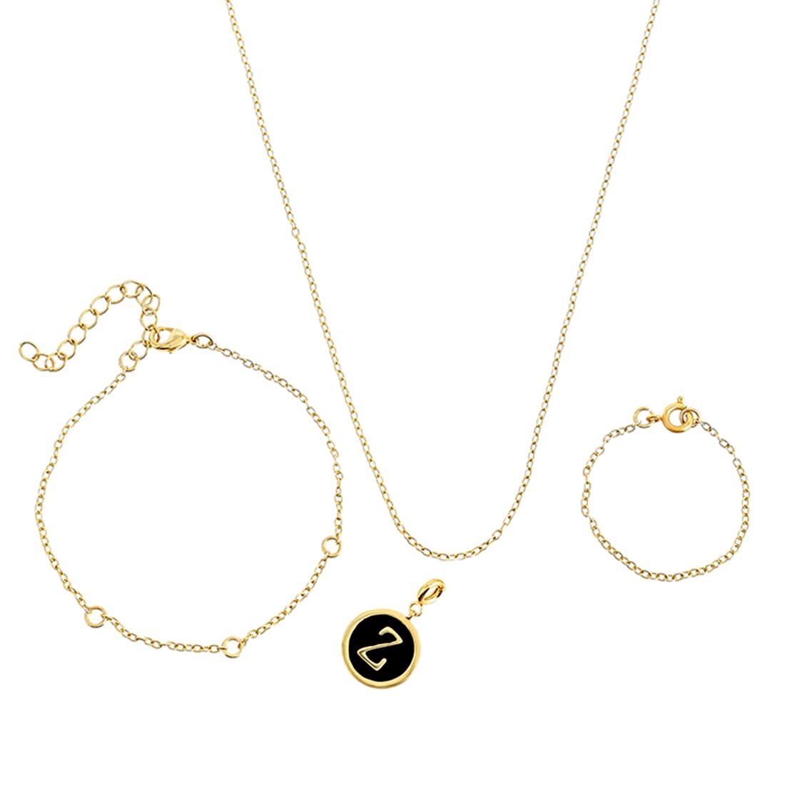 Valentine's Day Collection Alphabet Z Black Enamel Charm|Valentine Gift For Her|Gift For Wome|Gift For Her|-image-17
