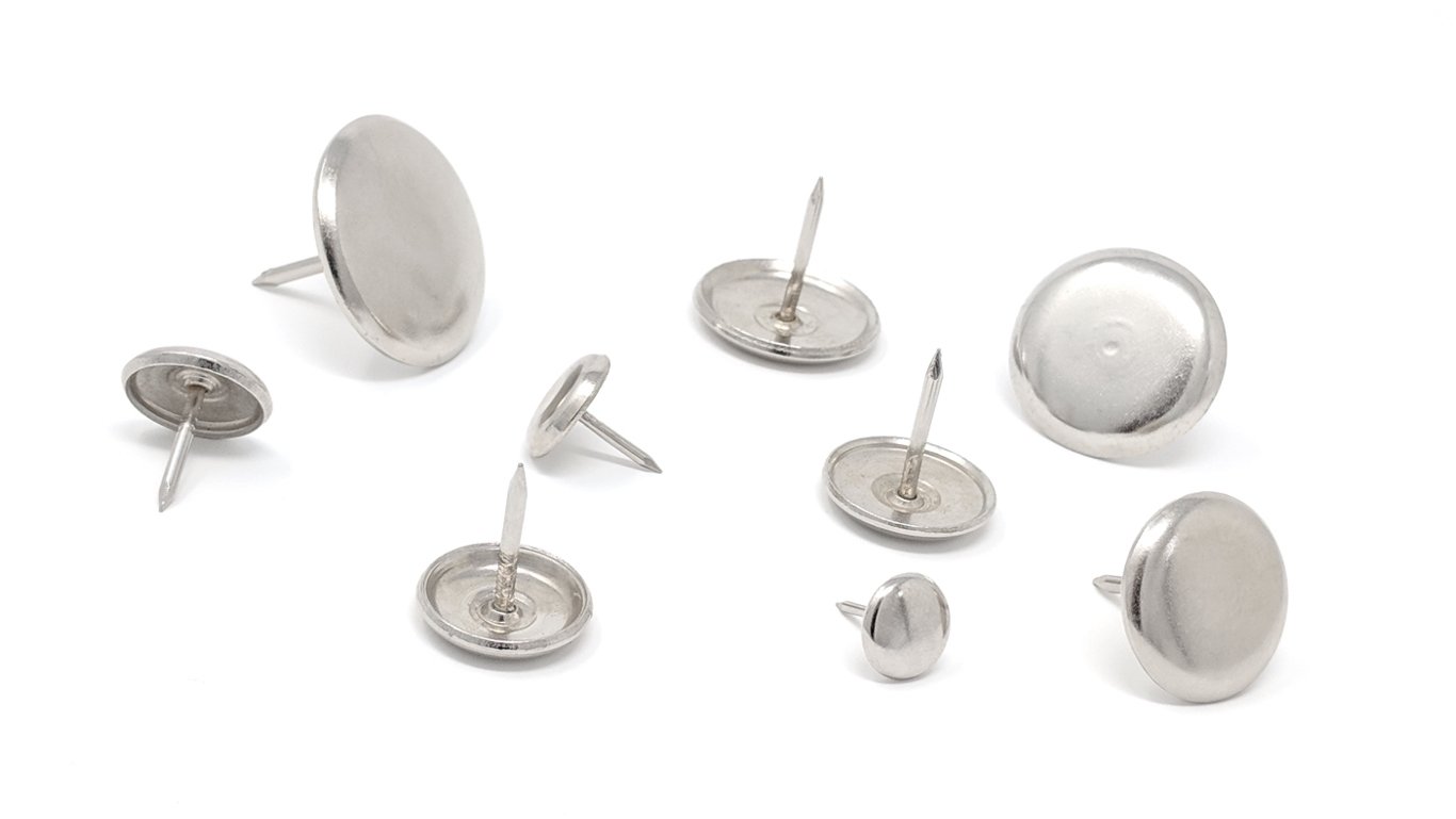 Nail in Metal Furniture Carpet Floor Protector Pads 13mm 15mm 18mm 20mm 23mm 25mm 28mm 30mm 35mm. Made in Germany Premium Steel Nickel Plated Feet Slide & Glide Furniture Easily. by Keay Vital Parts