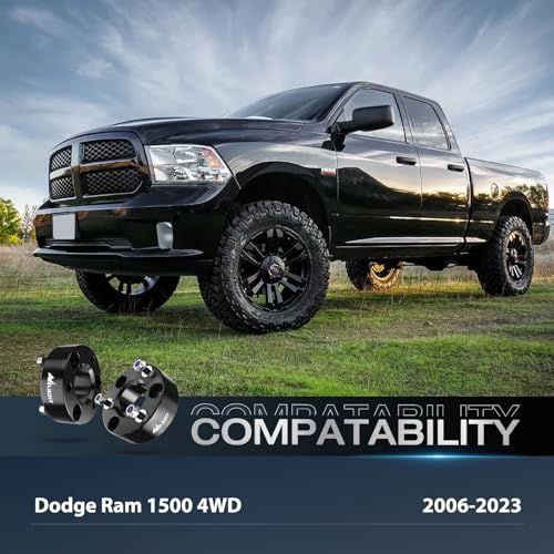 Image of Nilight 2.5 inch Front Leveling Kit Lift Strut Spacers for 2006-2023 Dodge Ram 1500 4WD, Actual about 1.57 inch Strut Spacer, Suspension Strut Spacers, Raise Front End