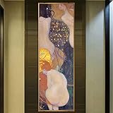 gustav klimt dipinti di pesci rossi riproduzione su parete gustav klimt wall art canvas picture for living room wall decor 70x210cm senza cornice