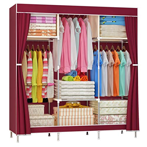 MFASD Kleiderschrank Armoire en Tissu Kein gewebtes Gewebe Cover