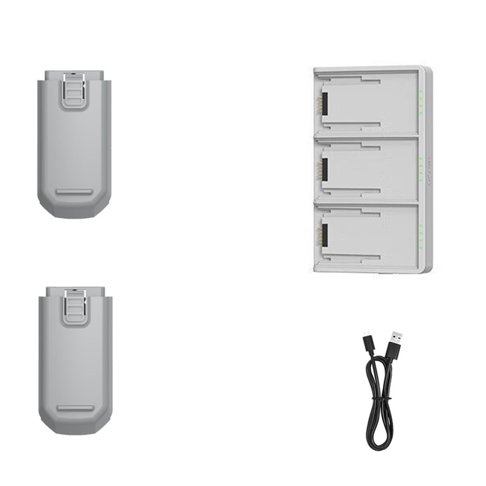 Mini Drone Battery Charger 3.7V 1800mAh Battery,Compatible For GT3/GT3 Max Drone(2 Battery-Charger)