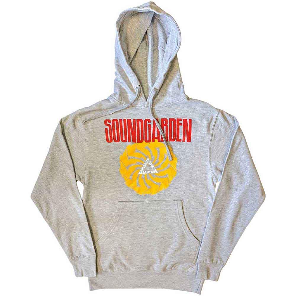 Soundgarden Hoodie Badmotorfinger Band Logo Official Unisex Grey Pullover XL