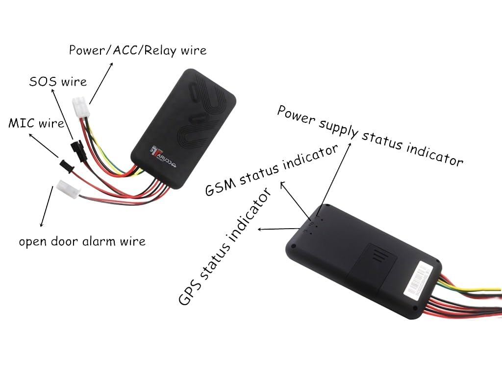 GT06A Car GPS Tracker: Real-time Locator, Anti-Theft, Mobile APPs, History Tracking, Remote Control, Geo-Fence, Speed Alert, SOS, GPS Tracker for Vehicles