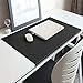 Sous-main imperméable avec protection de bords, fond de bureau avec lèvre de fixation, grand coussin de bureau, tapis d'écriture en similicuir antidérapant.